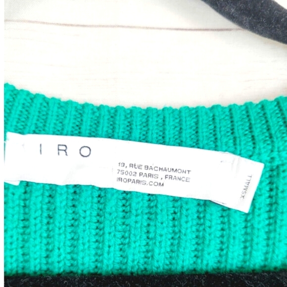 Iro Evolution Sweater in Emerald Green, sz XS - Picture 4 of 12